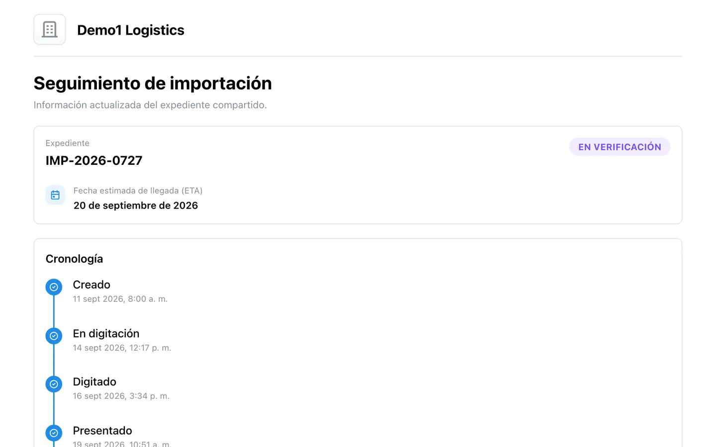 Portal de seguimiento en SigaPro